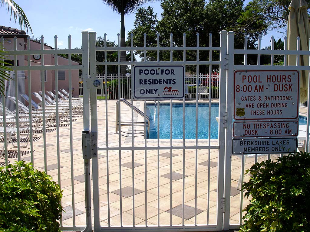Single Family Homes Berkshire Lakes Community Pool Safety Fence